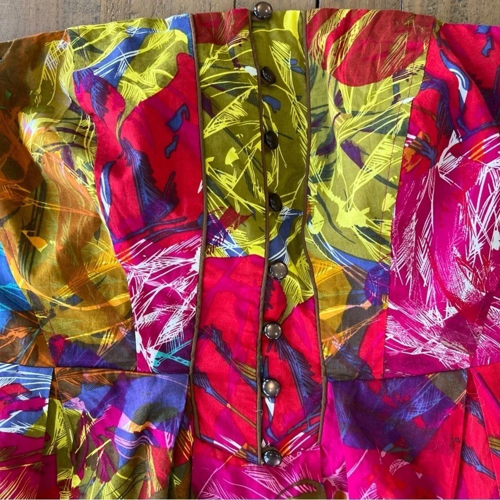 Anthropologie vibrant floral